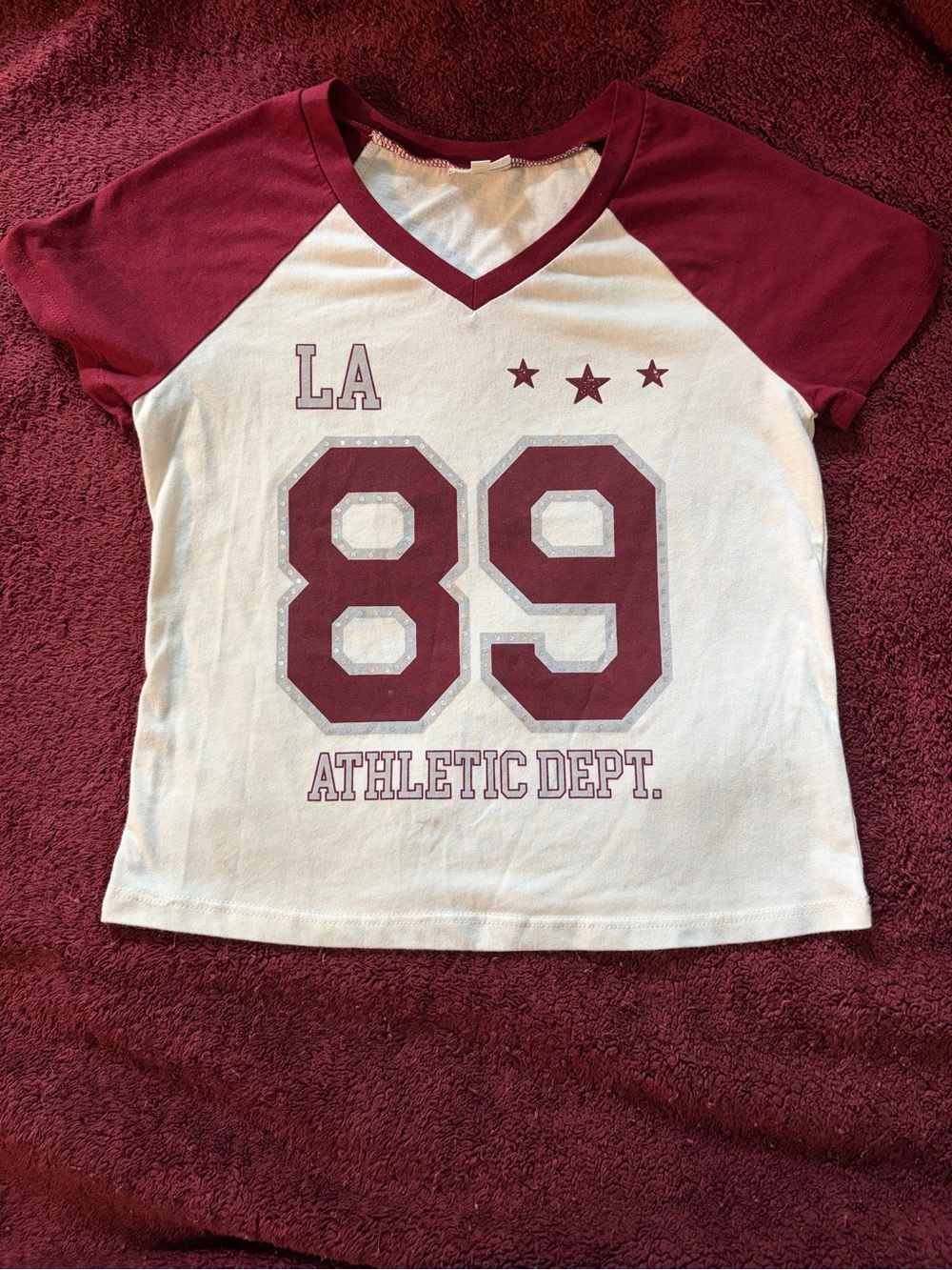 LA 89 crop girls shirt